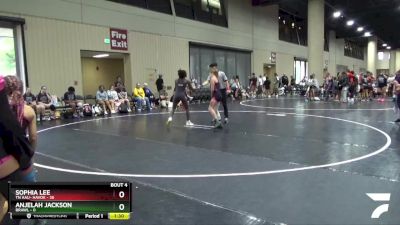 100 lbs Round 2 (6 Team) - Sophia Lee, TN AAU- Havok vs Anjelah Jackson, BRAWL