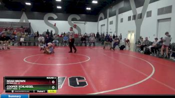 100 lbs Round 2 (8 Team) - Cooper Schlaegel, Beast Mode vs Noah Brown, M2 RED (PA)