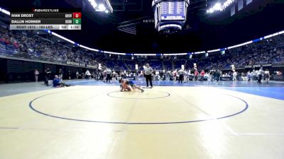 160 lbs Round Of 16 - Ivan Drost, Grove City vs Dallin Horner, Derry