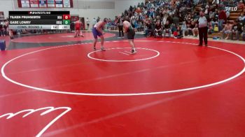215 lbs Cons. Round 3 - Gabe Lowry, Dawson-Boyd - Lac Qui Parle - Montevideo United vs Tilken Fruhwirth, New Ulm Area