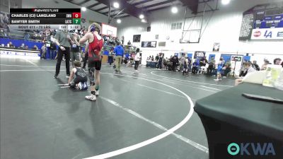 70 lbs Rr Rnd 2 - Charles (CJ) Langland, Shelton Wrestling Academy vs Sawyer Smith, Little Axe Takedown Club