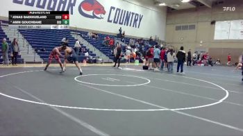 197 lbs 5th Place Match - Amin Qouchbane, Clackamas Community College vs Jonas Baekkueland, Clackamas Unattached