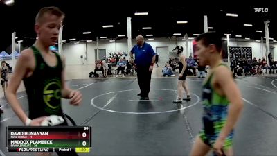 80 lbs Semis (4 Team) - David Hunanyan, Full Circle vs Maddox Plambeck, Brawler Elite