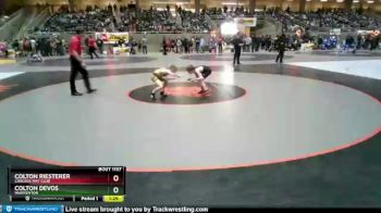 58 lbs Cons. Round 1 - Colton Riesterer, Cascade Mat Club vs Colton DeVos, Warrenton