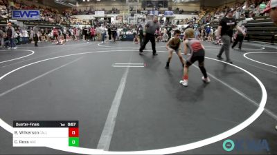 52 lbs Quarterfinal - Broox Wilkerson, Carl Albert vs Charles Ross, Norman Grappling Club