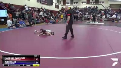 8U-1 lbs Round 2 - Marshall Swancutt, Big Game Wrestling Club vs Ryder Lang, Hudson Pirates