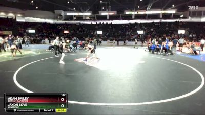 120 lbs Cons. Round 3 - Adam Bailey, Graham-Kapowsin vs Jaxon Love, Kentridge