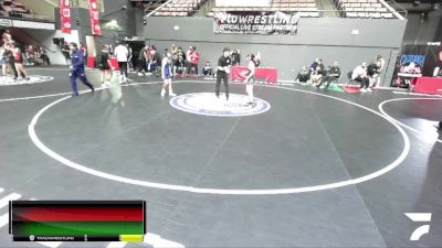 100 lbs Quarterfinal - Luke Loren, Sunkist Kids Monster Garage vs Dominic Luchico, California