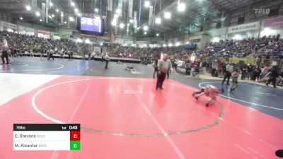 78 lbs Round Of 16 - Cyrus Stevens, Wolfpack Olathe Co vs Mateo Alcantar, Moffat County Youth Wrestling