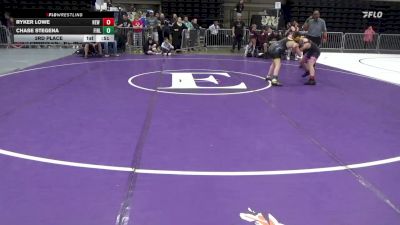 98 lbs 3rd Place - Ryker Lowe, New Bloomfield vs Chase Stegena, Finleyville