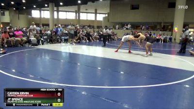 190 lbs 3rd Place Match - Cayden Ervin, Techfall Wrestling Club vs Jt Spence, Palmetto State Wrestling Acade