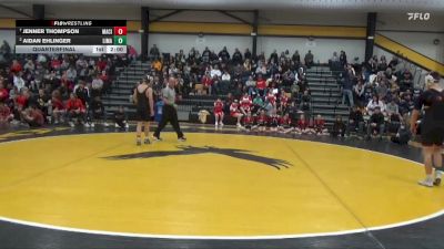 144 lbs Quarterfinal - Aidan Ehlinger, Linn-Mar vs Jenner Thompson, Mason City