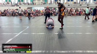 215 lbs Round 1 (4 Team) - Lashawn Powell, BHWC Duval vs Jayden Willis, Finger Lakes Elite