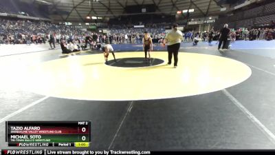 75 lbs Cons. Round 4 - Tazio Alfaro, Snoqualmie Valley Wrestling Club vs Michael Soto, Tri-Town Bullyz Wrestling