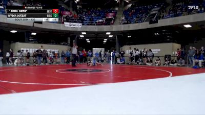 130 lbs Champ. Round 3 - April Ortiz, Unattached vs Nydia Jotzat, Glenbard West
