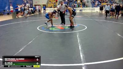 138 lbs Quarterfinals (8 Team) - Reymundo Alvarez, South Plantation vs EJ Solis, South Dade