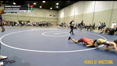 110 lbs 7th Place - Andrew Rodriguez, Best Trained 14U vs Coleman Morgan, Cajun Cowboys 14U