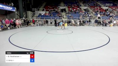 130 lbs Round Of 64 - Breanna Packheiser, CA vs Zoe Ortiz, ID