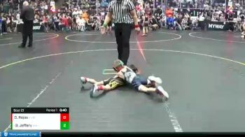 37 lbs Cons. Semi - Brayden Jeffery, Wildcat WC - Lakeview vs Dakota Rojas, Imlay City Youth Wrestling