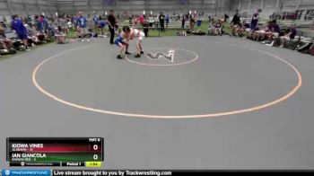 126 lbs Round 1 (8 Team) - Kiowa Vines, Alabama vs Ian Giancola, Kansas Red