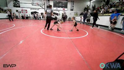 49 lbs Consi Of 8 #1 - Hudson Tyler, Hulbert vs Oliver Tipton, Wyandotte Youth Wrestling