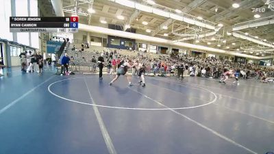 215 lbs Quarterfinal - Soren Jensen, Ridgeline Riverhawks vs Ryan Cannon, Champions Wrestling Club
