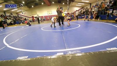 52 lbs 3rd Place - Keaton Gregory, Vian Wrestling Club vs Baker James, Cowboy Wrestling Club