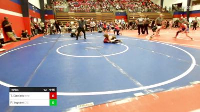 112 lbs Semifinal - Tucker Daniels, Bristow Youth Wrestling vs Parker Ingram, Cleveland Takedown