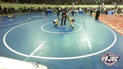 64 lbs Consi Of 16 #2 - Harding Hamilton, Cowboy Wrestling Club vs Sawyer Jenkins, Powerhouse Wrestling