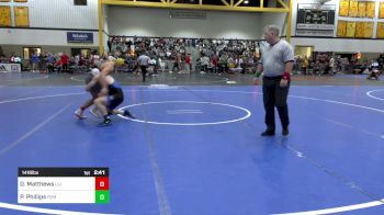 141B lbs Rr Rnd 2 - Davin Matthews, Liu vs Pat Phillips, F&m