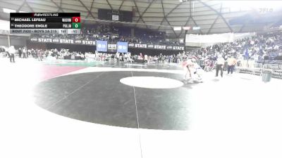 Boys 2A 215 lbs Cons. Round 1 - Michael Lefeau, Washington vs Theodore Engle, Pullman