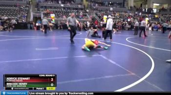 95 lbs Cons. Round 5 - Breckin Henry, Camel Kids Wrestling vs Adryck Stewart, Plainview Pirates