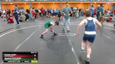 85 lbs Round 3 - Reagan Rutledge, Liberty Youth Wrestling vs Ethan Casey, Dorman Youth