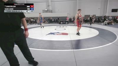 175 lbs Cons. Sub-rd Of 16 - Liam Dillon, Old Hickory Wrestling Club vs Zane Aikin, Frontenac Raiders