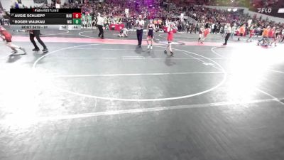 91 lbs Cons. Round 2 - Augie Schliepp, Marathon vs Roger Waukau, Wisconsin
