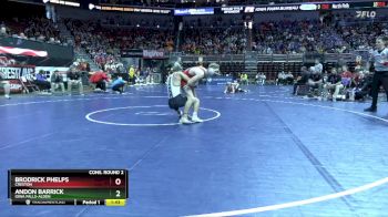 2A-126 lbs Cons. Round 2 - Brodrick Phelps, Creston vs Andon Barrick, Iowa Falls-Alden