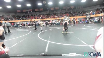 75 lbs Quarterfinal - Ayden Barnard, ARDMORE TAKEDOWN CLUB vs Bryer Votaw, Madill Takedown