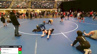 Boys 3rd-4th Grade - 59 Champ. Round 1 - Ashton Andersen, Big Game Wrestling Club vs Knox Utley, Iowa