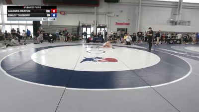 105 lbs Cons. Quarters - Allegra Keaton, Team Miron vs Tinley Thieroff, The Barn Athletics