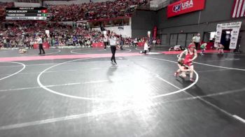 72 lbs Cons. Round 3 - Archie Schliepp, Marathon vs Caden Bongle, Poynette Panther Youth Wrestling
