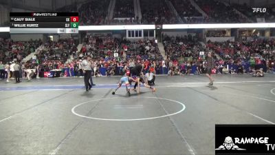 85 lbs Semifinal - Willie Kurtz, Slyfox vs Cauy Siale, Chaparral Kids