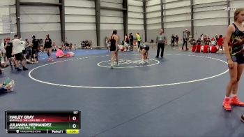 117 lbs Finals (8 Team) - Mailey Gray, Queens Of The Corn Red vs Julianna Hernandez, Beast Mode Pink