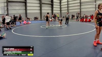 117 lbs Finals (8 Team) - Mailey Gray, Queens Of The Corn Red vs Julianna Hernandez, Beast Mode Pink