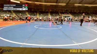 76 lbs Consi Of 16 #2 - Colston Yocham, Coweta Tiger Wrestling vs Henry Pharis, Sniper Wrestling Academy