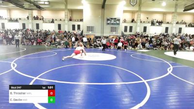 132 lbs Round Of 16 - Braeden Thrasher, North Attleborough vs Christian Devlin, Marshfield