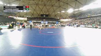 Girls 2A 125 lbs Cons. Round 2 - Grace Haraden, Cedarcrest (Girls) vs Katherine Ramirez, East Valley (Spokane) (Girls)