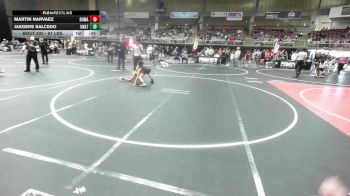 81 lbs 2nd Place - Martin Narvaez, Dumas WC vs Jaegers Salcedo, Unattached