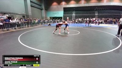 165 lbs Cons. Round 6 - Gavin Pogue, Eagle Point vs Sebastian Parada, Centennial (Corona)