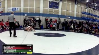 126 lbs Semis & Wb (16 Team) - Gunner Butt, New Palestine vs Carter Krouse, Fort Wayne Snider