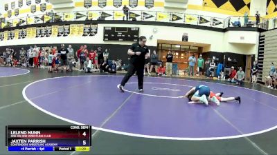 78 lbs Cons. Semi - Lelend Nunn, One On One Wrestling Club vs Jaxten Parrish, Contenders Wrestling Academy